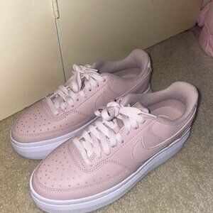 Nike Pink Platform Shoes
